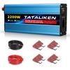 1600W Multi-Power Brazil Compatible Inverter, 12V DC Input to 110V or 220V AC Output, with Digital Screen & Temperature Control