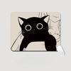 Cute Black Cat Small Mouse Pad Female Non-slip Cushion Office Entertainment Thickened Computer Desk Pad Wrist Pad