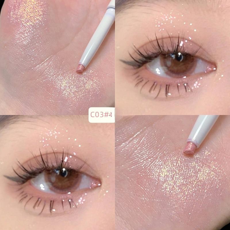 Trucco per gli occhi Matita eyeliner gel Impermeabile a lunga durata Colore Rosso Marrone Sdraiato Penna baco da seta Pigmento Eyeliner opaco Nuovo