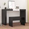 Vidaxl Stołek Do Toaletki, Czarny, 70X35X45Cm, Materiał Drewnopochodny