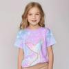 Kinderkleidung Mädchenkleidung Kurzarm Mädchen T-Shirt Kawaii Tiere 3D Druck Oberteile Kinder Sommerkleidung Babykleidung 2-10J