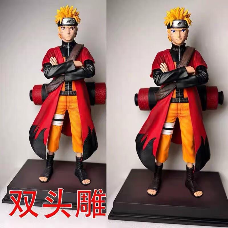 Naruto Figure, Standing Naruto, Immortal Scroll Naruto with Platform Statue Anime Peripheral Doll Model