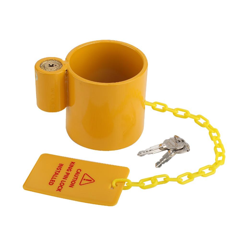 Anti Theft King Pins Lock Cylindrical King Pins Locks Gooseneck Coupler Lock Caravan жёлтый