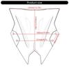 Windshield Fairing for 500 2024-2025 Motorcycle Windscreen Double Bubble Wind Deflector Motorbike Accessories