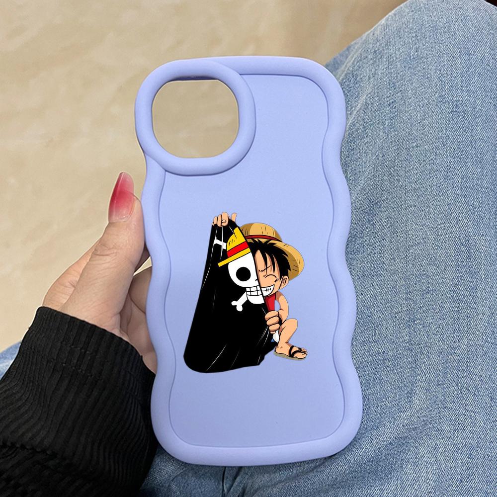 LZ28 One Piece Luffy Gear 5 Silicone Phone Cases for Samsung A15 A16 S23 FE S24 Ultra A34 A54 A14 A55 Motorola G32 E14 OnePlus Soft Cover