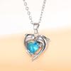 Huitan Romantic Love Dolphin Pendant Necklace for Women Exquisite Gift Wedding Ceremony Party Unique Accessories Fashion Jewelry