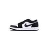 Air Jordan 1 Black Panda Leder Dämpfung, Verschleißfest Niedrig geschnitten Vintage Basketballschuhe Unisex Schwarz, Weiß 553558-165(Team425-)