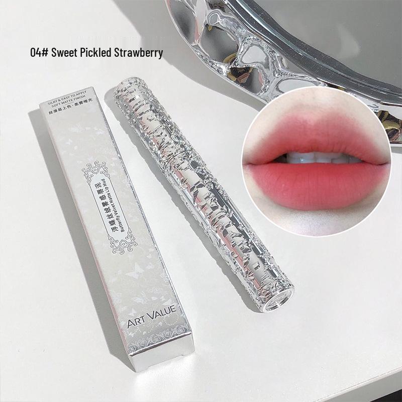 

Floating Butterfly Velvet Matte Lip Mud - Silver Tube, Six Colors 2g