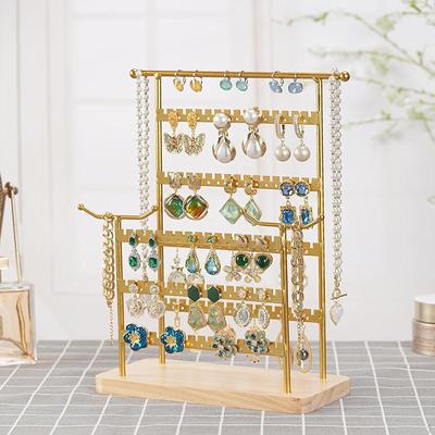 Earring Display Stand Jewelry Storage Rack Home Vanity Organizer Multipurpose Holder
