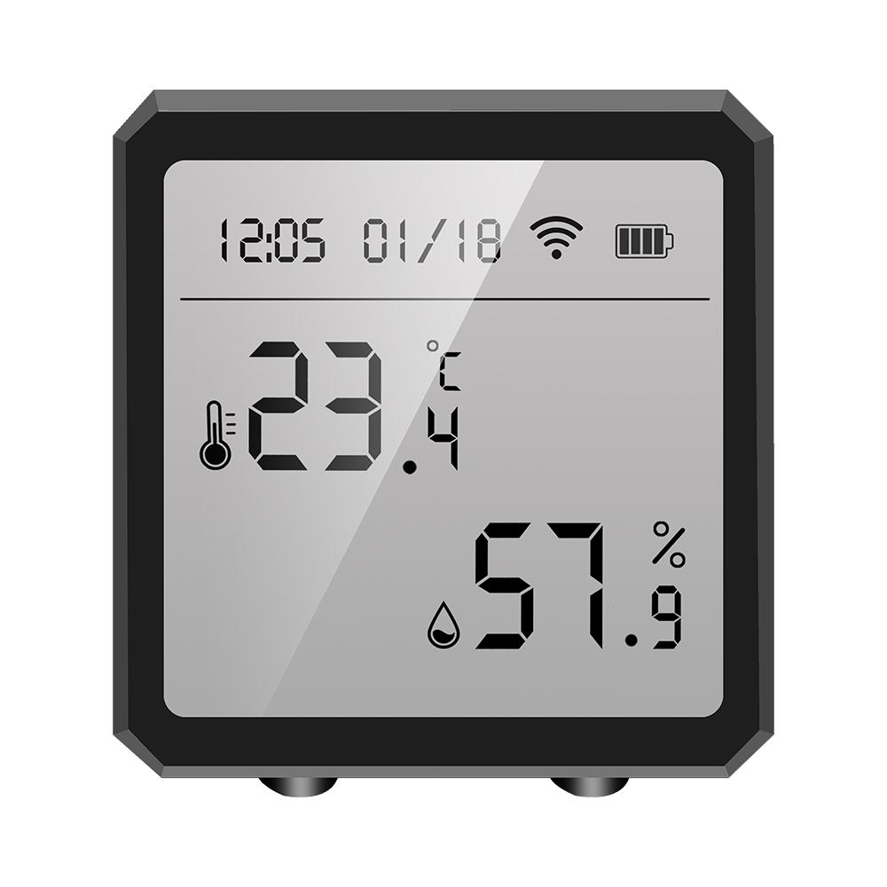 

Wireless Smart Life WIFI Thermostat Hygrometer Sensor LCD Display WIFI Indoor Humidity Temperature Detection Sensor чёрный