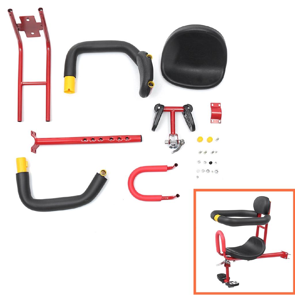 Univerzální dětská sedačka na kolo Dětský nosič na kolo Dětský nosič na kolo Přední sedačka Venkovní cyklistika Červená+Černá