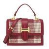Elegant Commuting Woolen Small Square Bag for Women 2024 Spring/Summer New Luxury Handbag Red Bridal Wedding Crossbody Bag