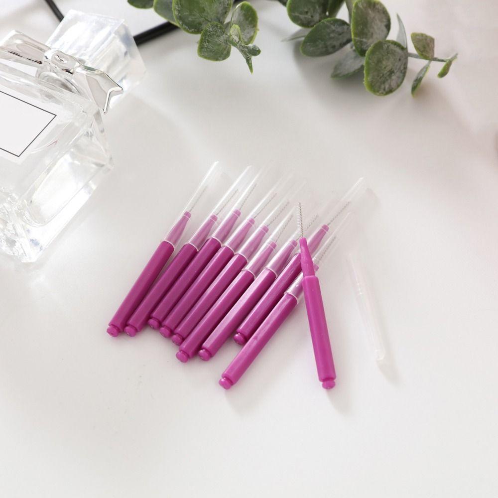 30Pcs Soft Micro Braces Brush Bendable Teeth Cleaning Tools Orthodontic Braces Cleaner Brush  Travel