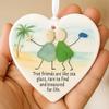 1Pc Heart‑Shaped 2D Flat Acrylic Hanging Pendant, Home Decor, Gift for Housewarming, Holiday Ornament for Halloween Christmas