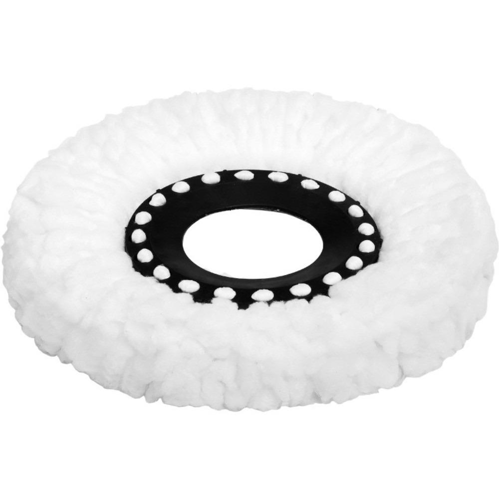 1pc Microfiber Spin Mop Replacement Head Standard Size Round Shape Mop Head Replacement Removable Washable Spin Mop Refills