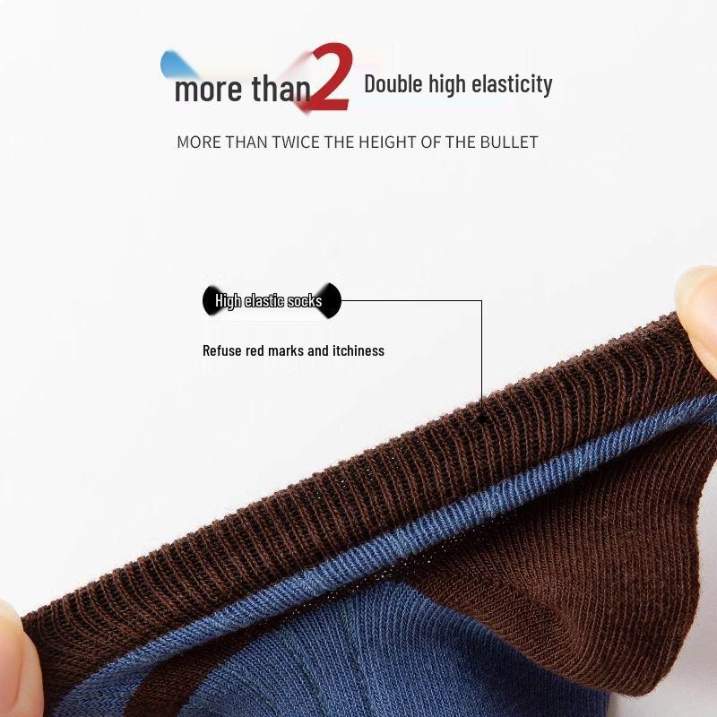 Boys' Cotton Short Socks - Trendy Boat Style for Spring & Autumn, Sports & Everyday Wear