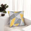 Yellow Grey Geometric Pillow Case  Cute Funny Pillow Cover Design Pillowcases For Office Car Home Decor