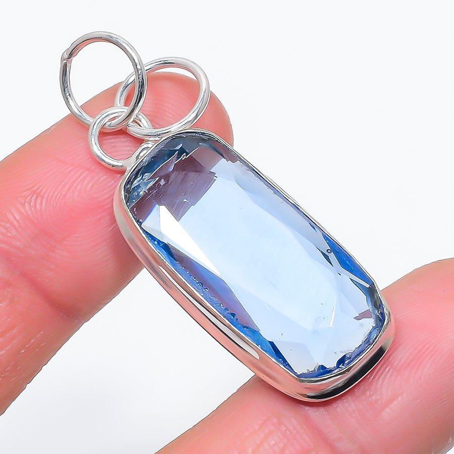 

Natural Amethyst Gemstone 925 Sterling Silver Jewelry Pendant 1.93 n4g49