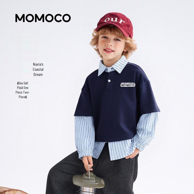 MOMOCO Boys Fashion Layered Sweatshirt 150