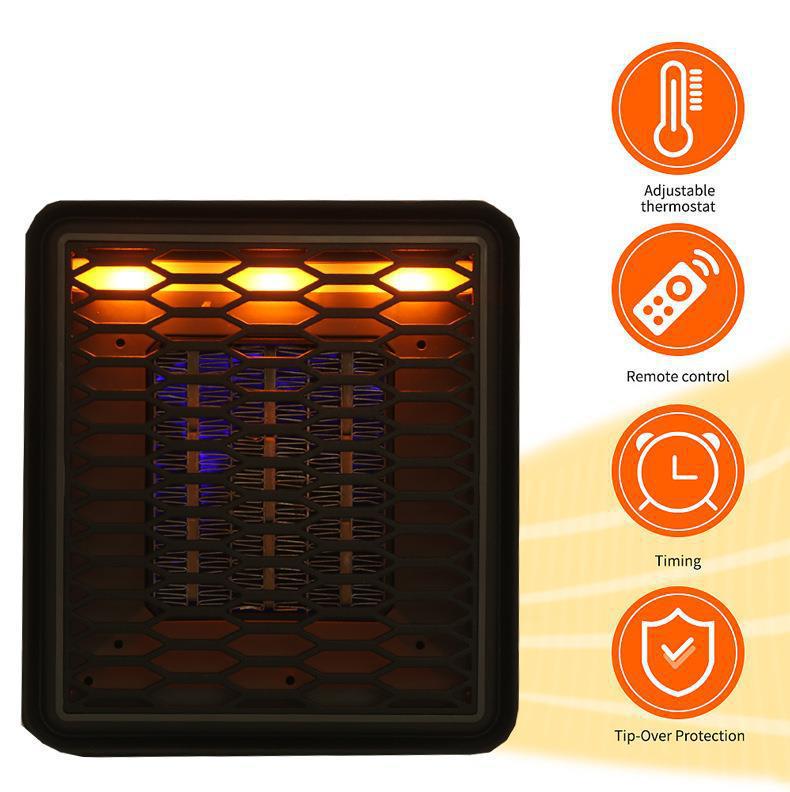 Compact HandyHeater: Mini Desktop Fan Heater with Low Noise for Home or Office