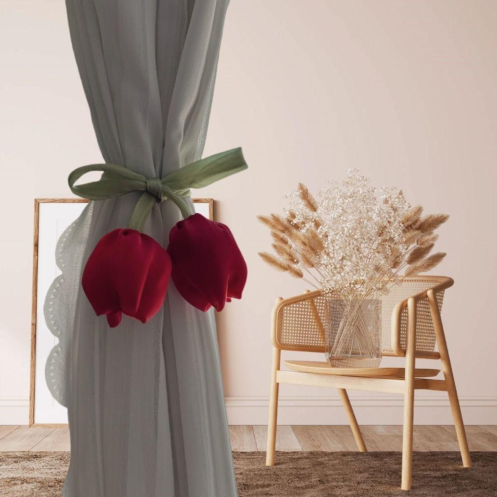 5Pcs Sweet Curtain Tieback DIY Hair Cord Accessories Curtains Tie Rope  Hair Decoration