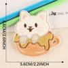 Cartoon Anime Cat Embroidery Self-Adhesive Patch - DIY Clothing Accessory
