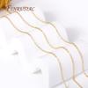 High Quality Spool Chains For DIY Necklace Bracelet Making Supplies 18K Gold Plated Metal O Shape 2.0mm Thin Chains Wholesale