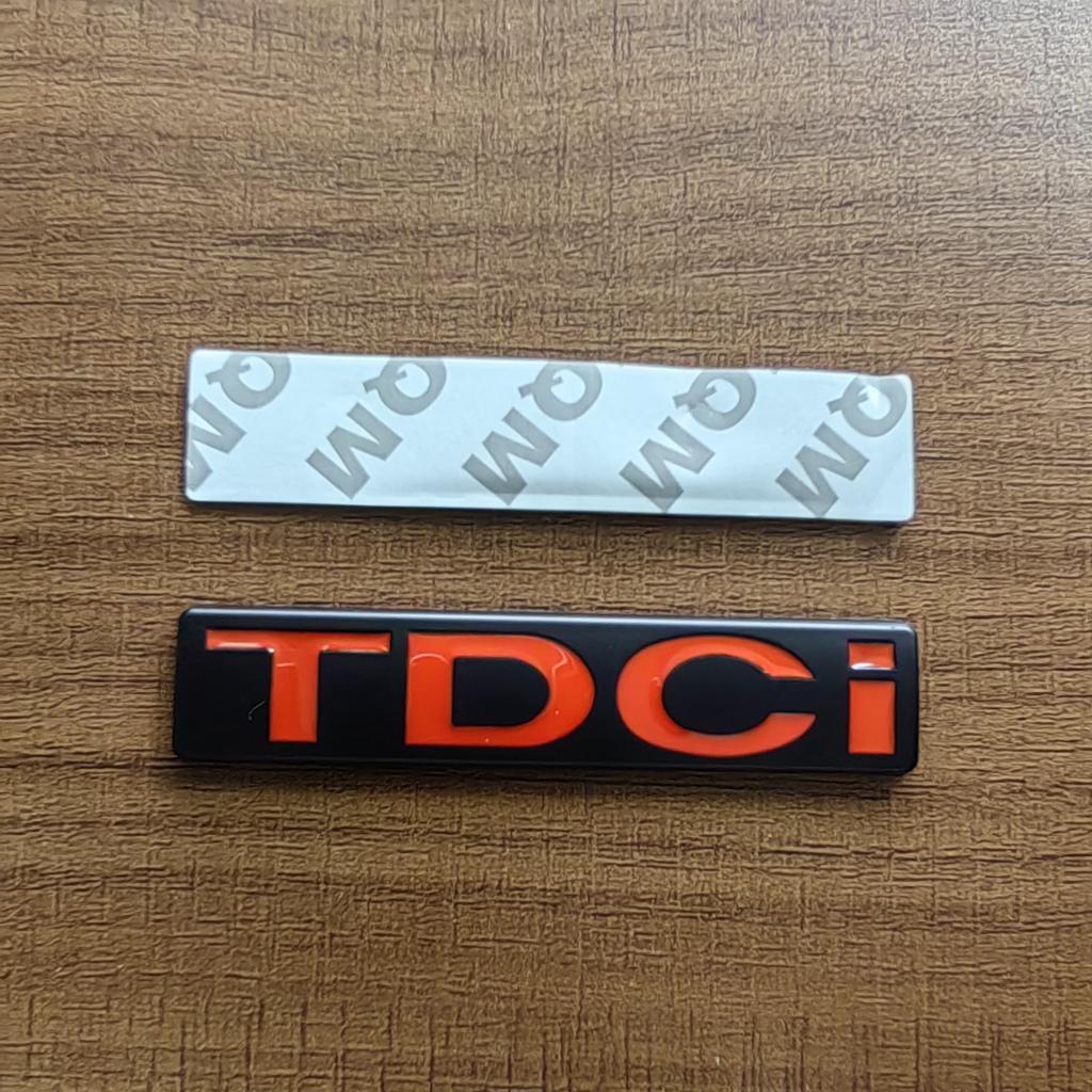 3D Metal Chrome Black Logo TDCI Emblem Car Fender Trunk Badge For Fiesta Kuga Mondeo MK3 Focus MK2 TDCI Sticker Accessories