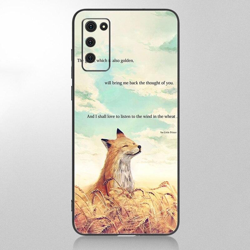 

Чехол «Маленький принц с лисой» для Samsung Galaxy A12 A02S A22 A32 A52 A72 A71 A51 A41 A31 A21 A11 A50 A70 A10S A20S, черный чехол Samsung A50