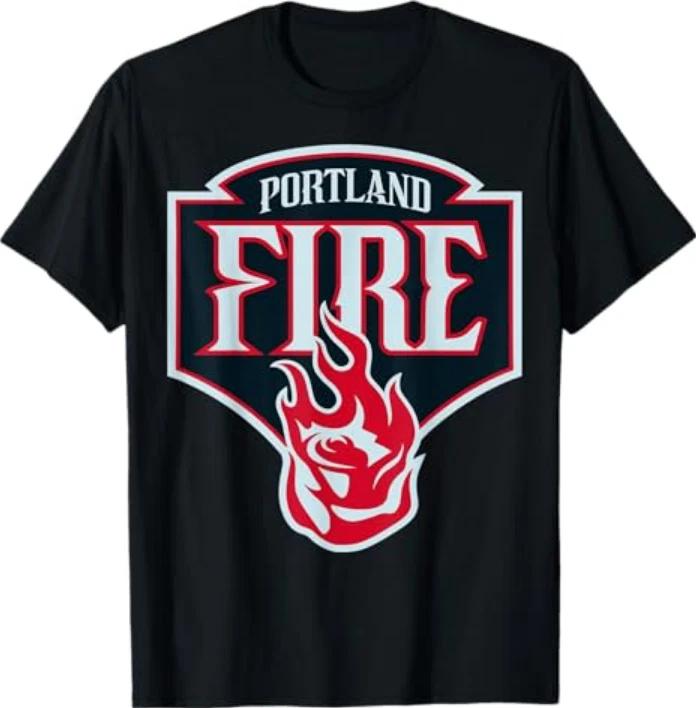Wnba Portland Fire Logo Shield Crest Emblem TShirt S