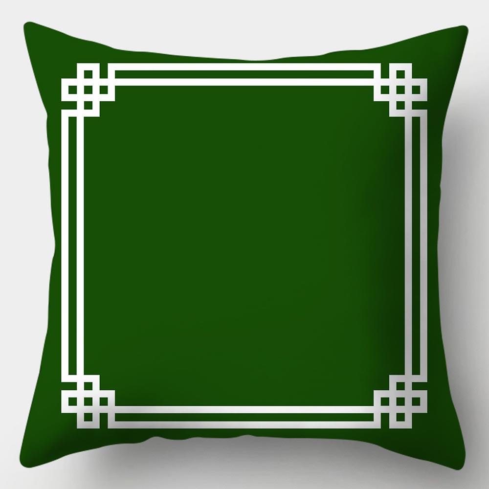 Dark Green Series Sofa Pillowcase 45cmX45cm Throw Pillowcase New Cushion Cover For Home Decor