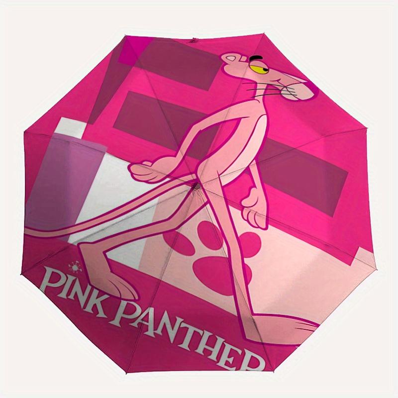 

Pink Panther Automatic Open/Close Umbrella Compact Travel Umbrella, 8 Rib Heavy Duty Construction, Ideal Gift, 130