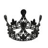 Geburtstagstortenkrone Kinder runde Blatt Tiara Krone Legierung Braut Tiara