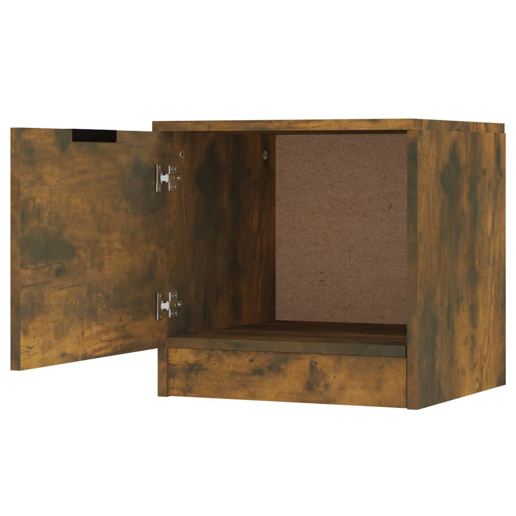 Nightstands 2 pcs Smoked Oak 40 x 39 x 40 cm