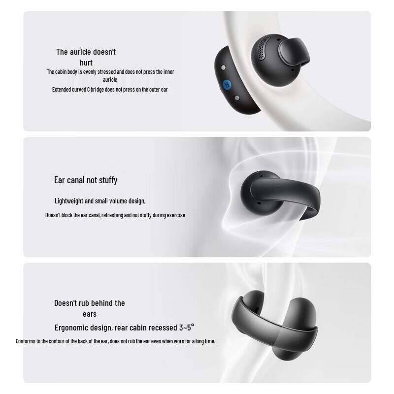 SoundCore AeroClip Open-Ear Clip-On Bluetooth Sports Earbuds