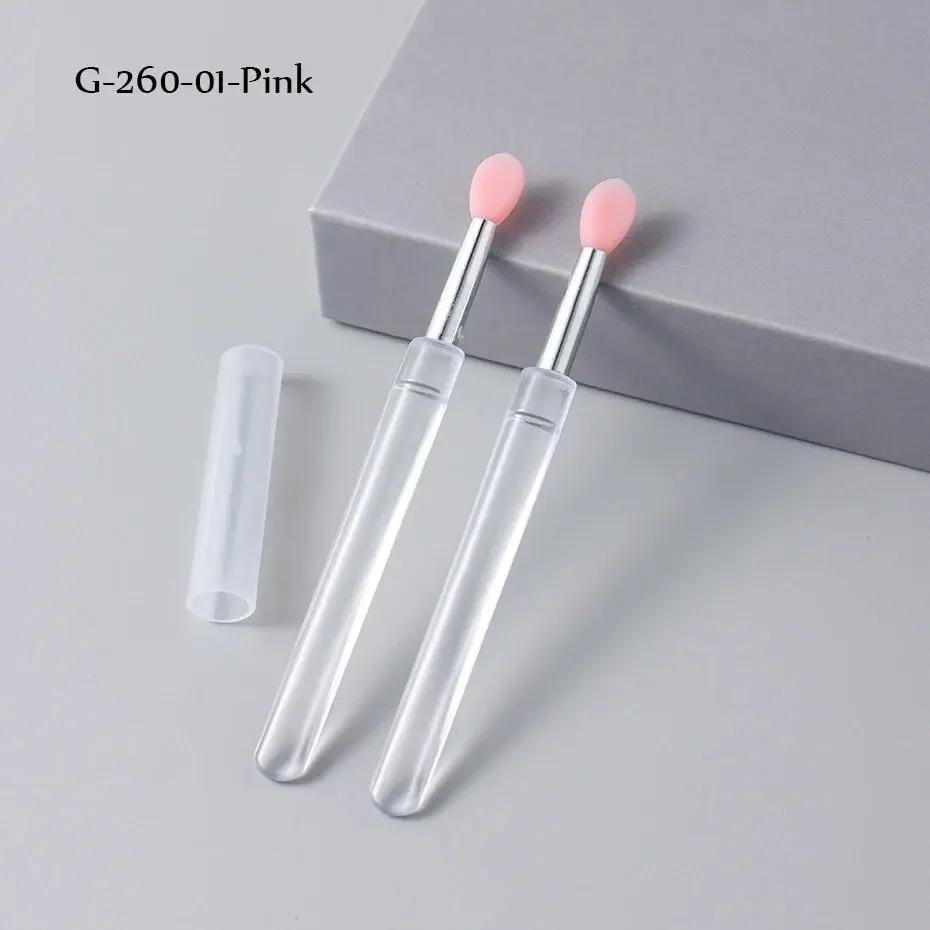 Silicone Applicator Sticks Nail Art Reusable Mirror Chrome Effect Glitter Applying Manicure Tool Pigment Silicone Nail Brush