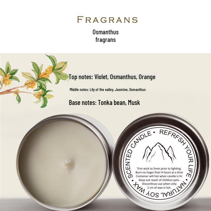 Scented Candles: Handmade Essential Oil for Bedroom, Sleep Aid, Safe for Babies & Pregnant Women, Indoor Fragrance Souvenir