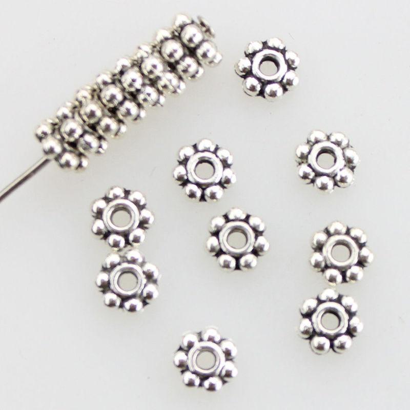 

Бусины для изготовления ювелирных изделий. 100/150 шт 6mm-100pcs серебряный