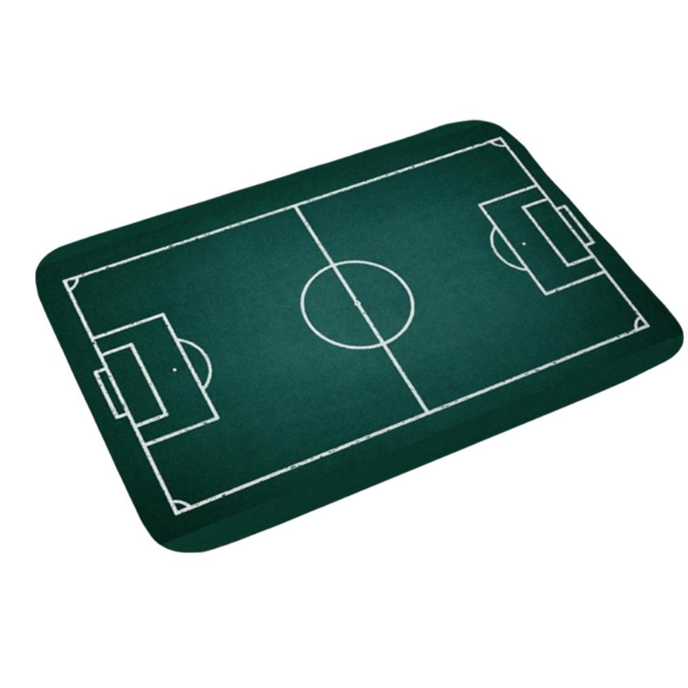 Flannel Football Field Floor Mat Non-slip Small Rug Home Decor Small Carpet Bathroom
