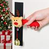 1PC Christmas Room Cloth Bell Door Handle Gloves Gift Cartoon Decoration Santa Claus Protective Cover Festival
