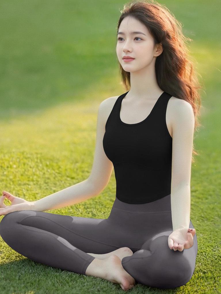 Women's 2026 Cross-Back Sports Bra & Yoga Tank: Stunning New Pilates Fitness Style