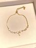 Starry Sky Zircon Bow Bracelet - Elegant, High-End Design for Women