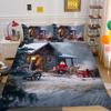 3D Christmas Printing Bed Set Cover King Size Polyester Bedding Set Boy Kid High Quality Bed Clothes