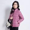 Womens Lightweight Hooded Short Down Jacket 91% White Duck Fill Regular Fit Casual Office Wear
