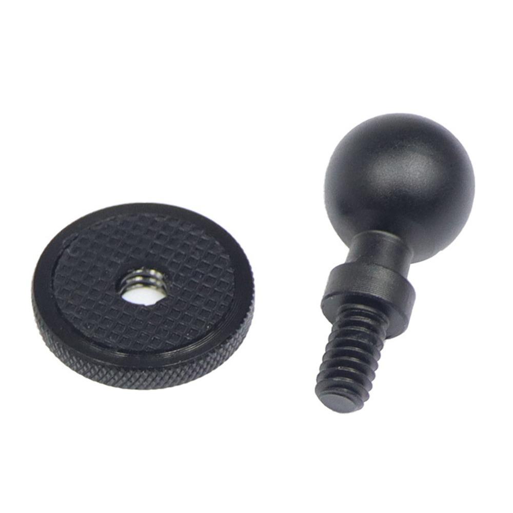 Portable CNC Ball Head Mount Adapter Aluminum Alloy Multi Conversion Fixed Mount Adjustment Thumb Screw for GoPro/Insta360