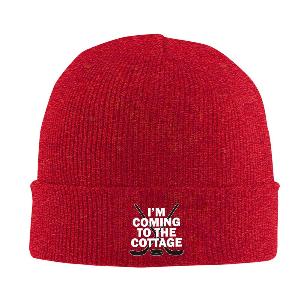 Im coming to the cottage Beanie Hats Heated Rivalry Bonnet Hats Unisex Adult Vintage Knitting Hat Winter Pattern Elastic Caps