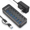 Аксесуари для комп'ютерів – Концентратори USB