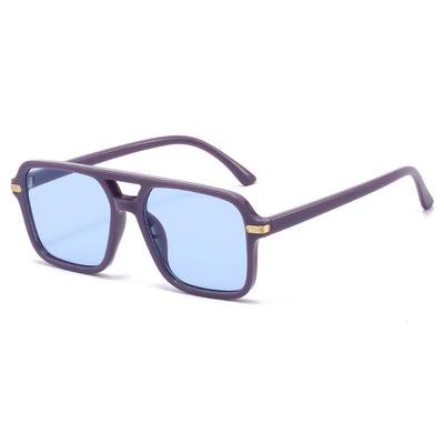 New Retro Square Double Beam Women Sunglasses Personality Leopard Print Fashion Casual Men High Quality Gafas De Sol UV400