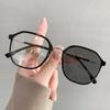 Luxuriöse photochrome Myopie-Brille für Damen, modische Anti-Blaulicht-Minus-Brille, Farbwechsel-Sonnenbrille für den Außenbereich