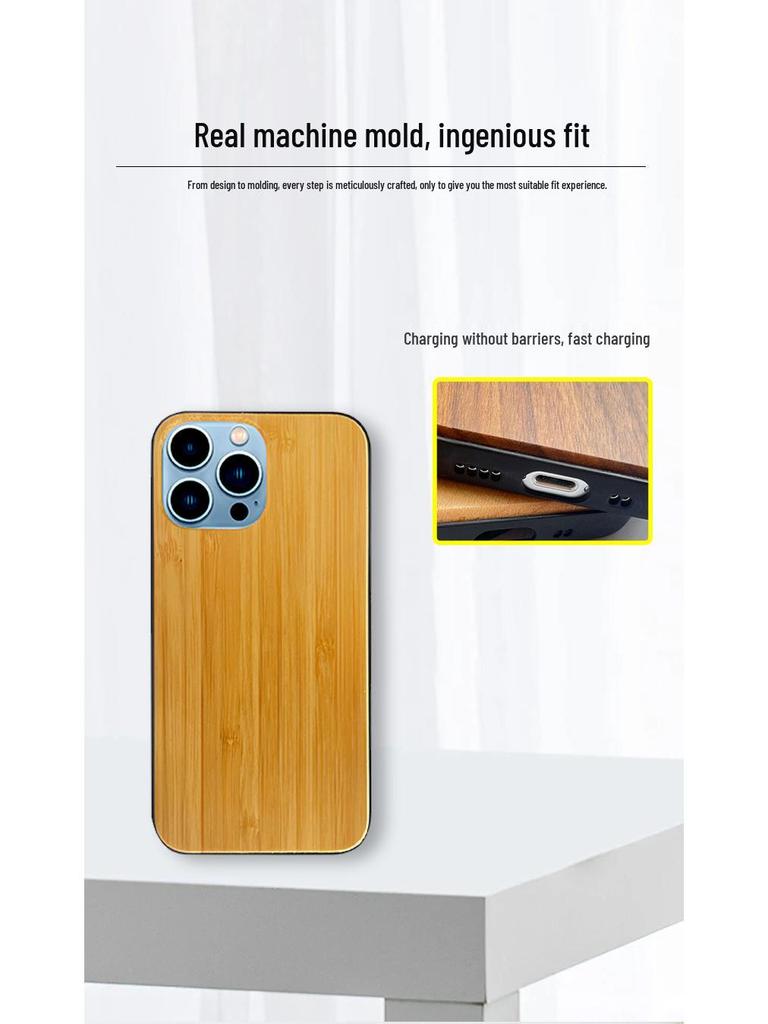 Schutzhülle aus Holz für iPhone 13/14 Pro - Apple 17 Air Massivholz Serie